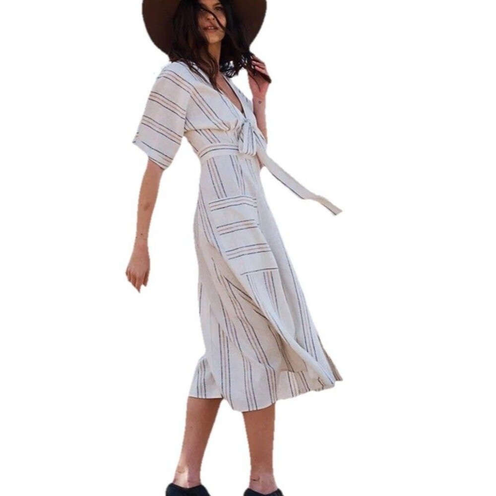 Happy Nature X Kate Hudson Serene Midi Dress Size 12